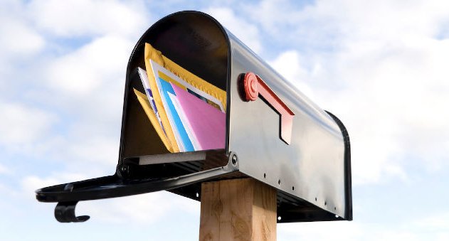 Open mailbox with mail inside
