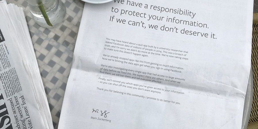 ‘Print is dead’ – then why do even the tech giants use it for their apology ads? | The Drum